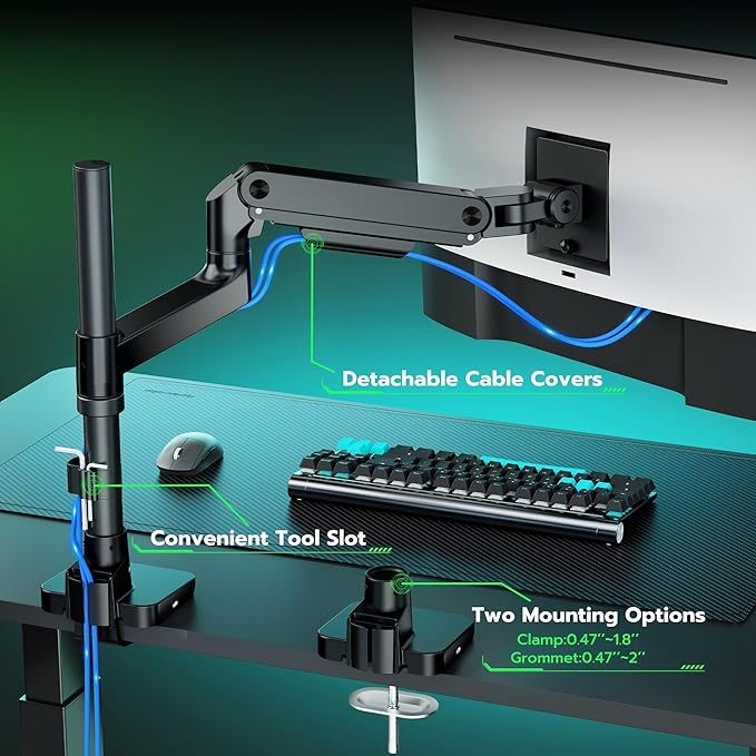 ARES WING Heavy Duty Monitor Arm - Image 9