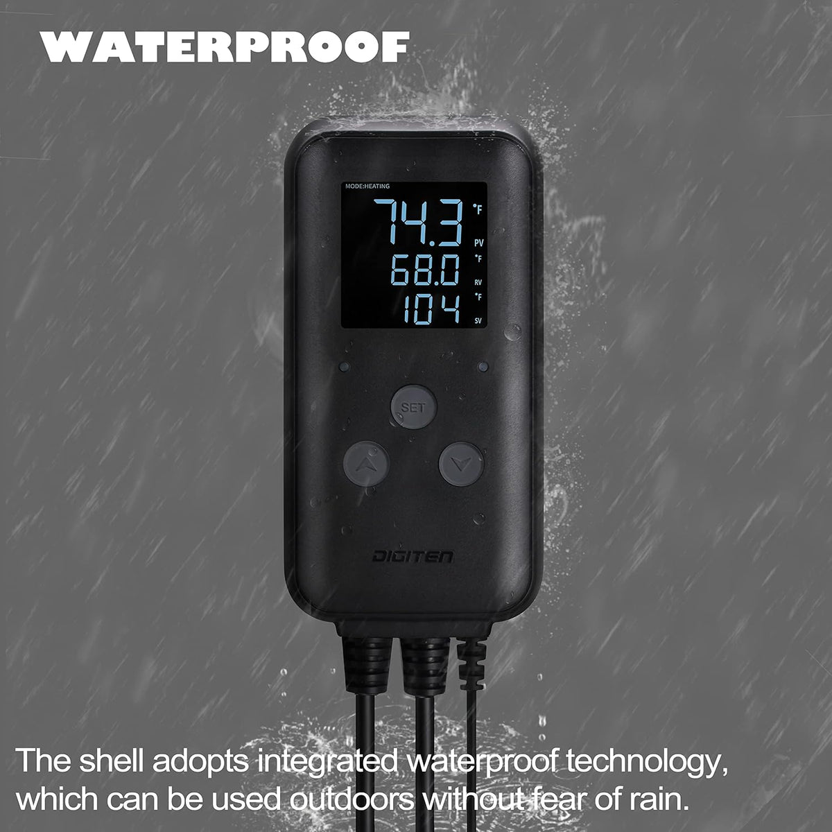 SENSTREE Greenhouse Temperature Controller Digital Waterproof Thermostat