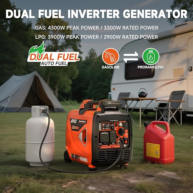 Dual Fuel Inverter Generator 4300W - Image 4