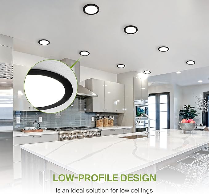 ASD 4 Pack 8 Inch LED Recessed Light 20W, 5 CCT 2700K-5000K CRI90+, IC Rated - Image 4