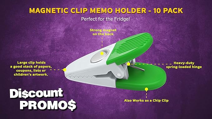 10 Magnetic Memo Holders Set - Image 3