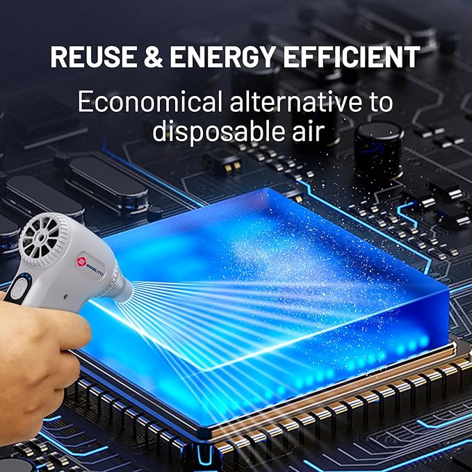 Compressed Air Duster, Ergonomic Design 250, 000 RPM Compressed Canned Air - Image 8
