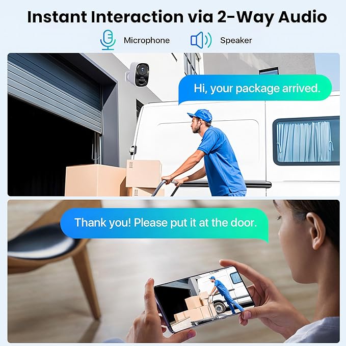 2025 Upgraded 2K Security Cameras Wireless Outdoor, Free Cloud Storage - Image 5