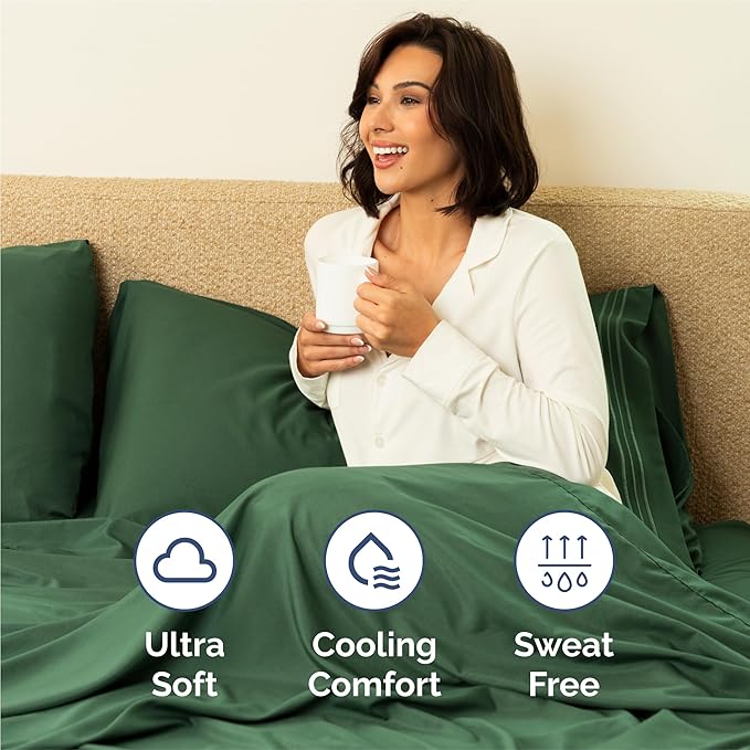 Split King Size 5 Piece Sheet Set - Image 4