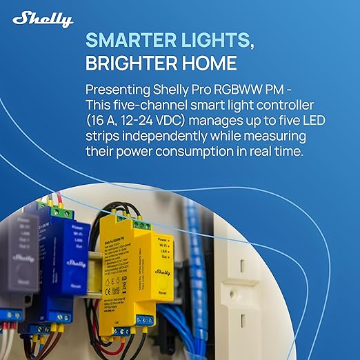 Shelly Pro RGBWW PM | Wi-Fi & LAN Smart Remote Control - Image 2