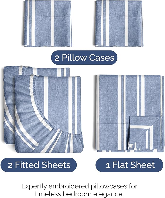 Split King Size 5 Piece Sheet Set - Image 2