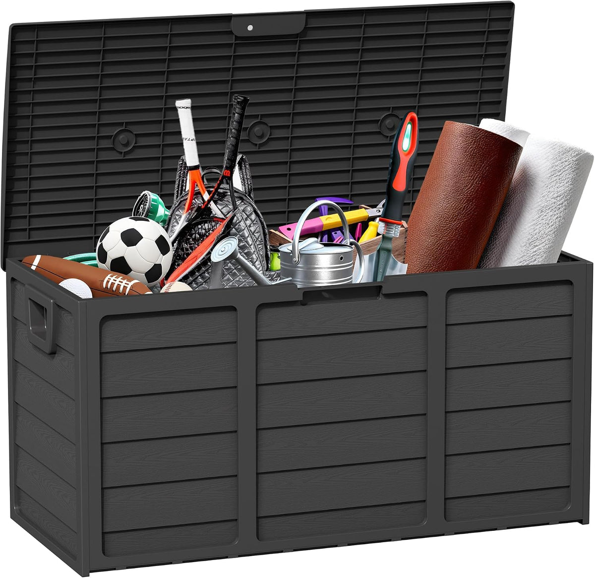 75 gallon outdoor deck box - durable resin, main product view