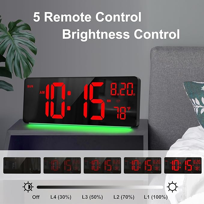 XREXS 16.5" Digital Clock Large Display - Image 3