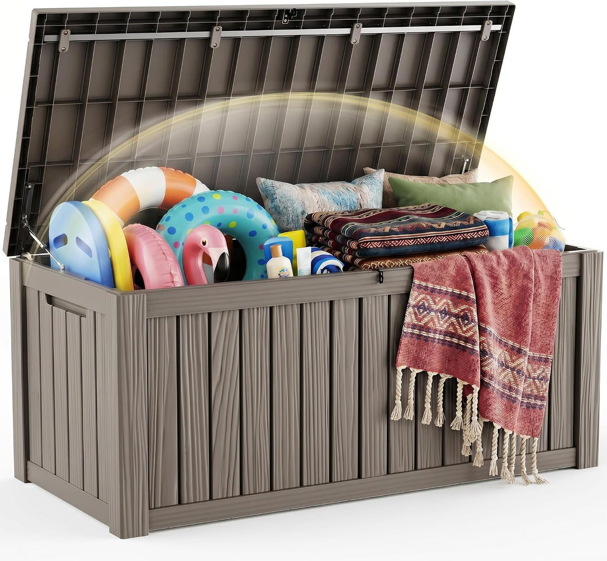 efu outdoor storage box 280 gallon deck box, main product view