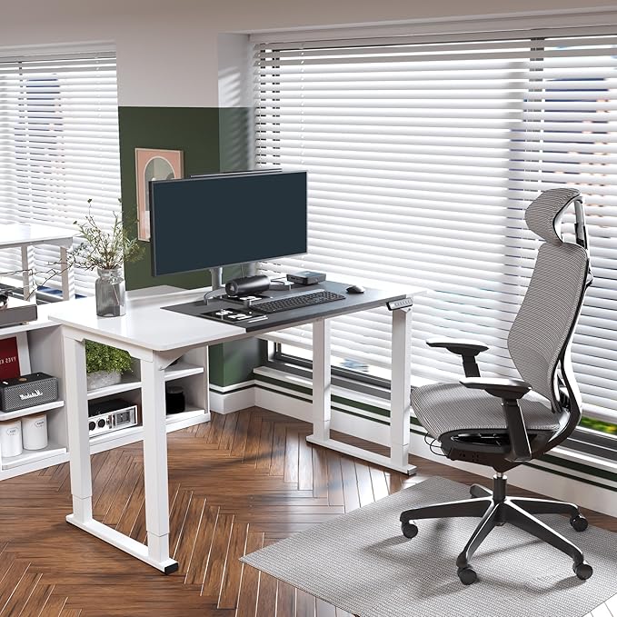 SANODESK 4-Leg Standing Desk, Electric Height Adjustable Desk - Image 4