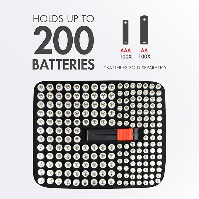 Tenergy Large Battery Organizer Storage Case - Image 2