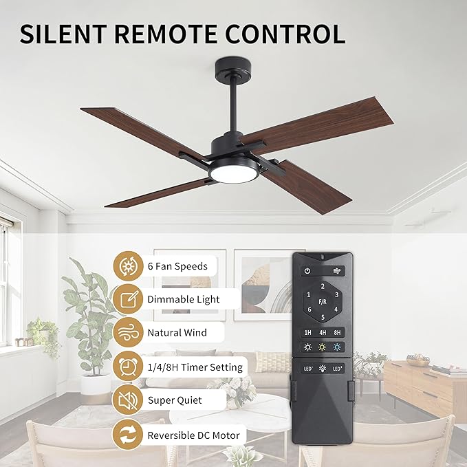 WINGBO 54 Inch Ceiling Fan - Image 2