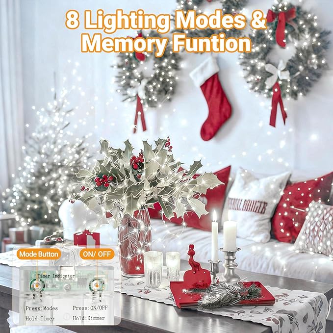 litogo 6 Pack Fairy Lights Battery Operated - Image 2