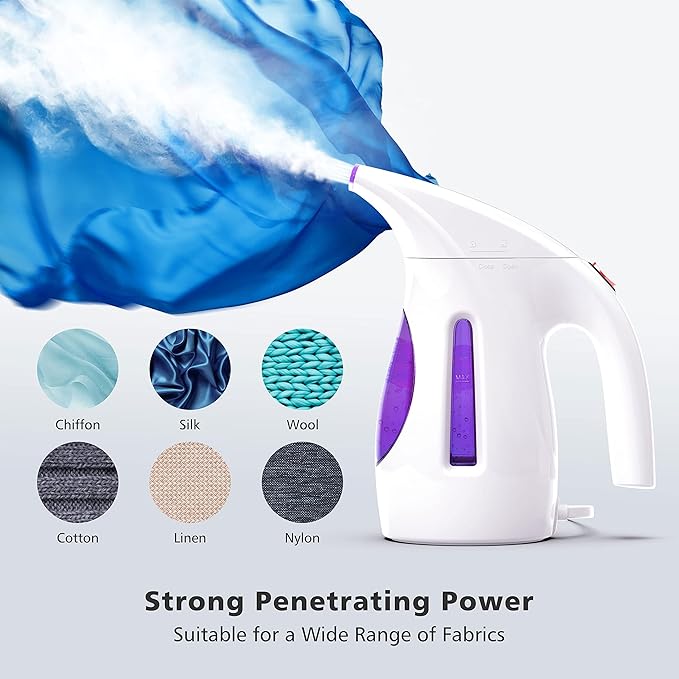 HiLIFE Steamer for Clothes, Portable Handheld Design, 240ml Big Capacity - Image 2