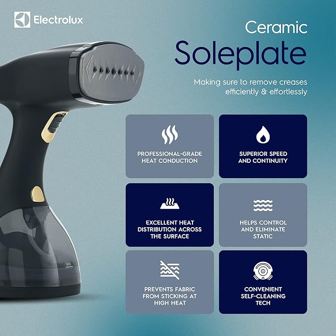 Electrolux Steamer for Clothes, 1500 Watt Portable Handheld Fabric and Garment - Image 4