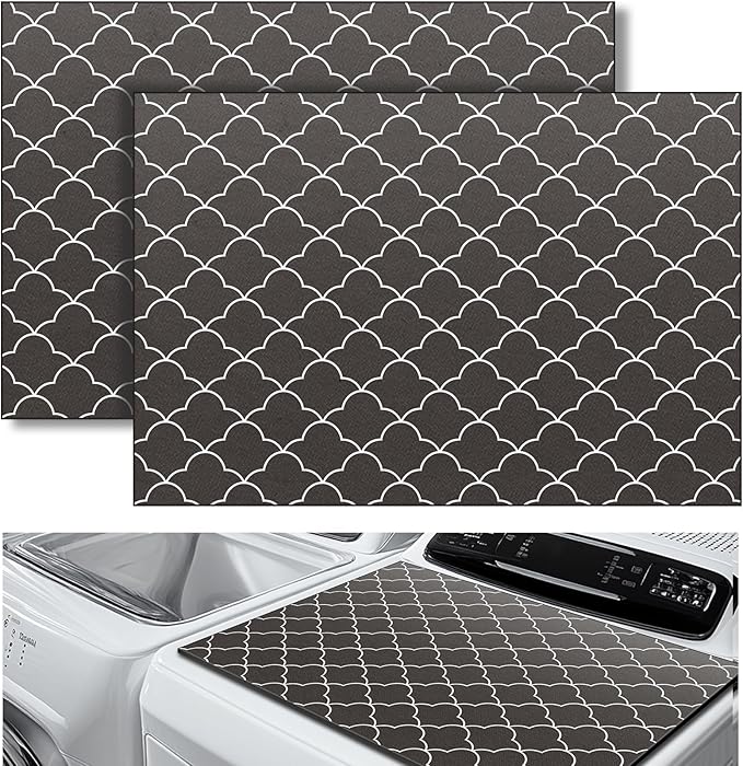Teenyyou 2 Pcs 26" x 18" Dryer Top Protector Mat, Washer and Dryer Topper by Teenyyou