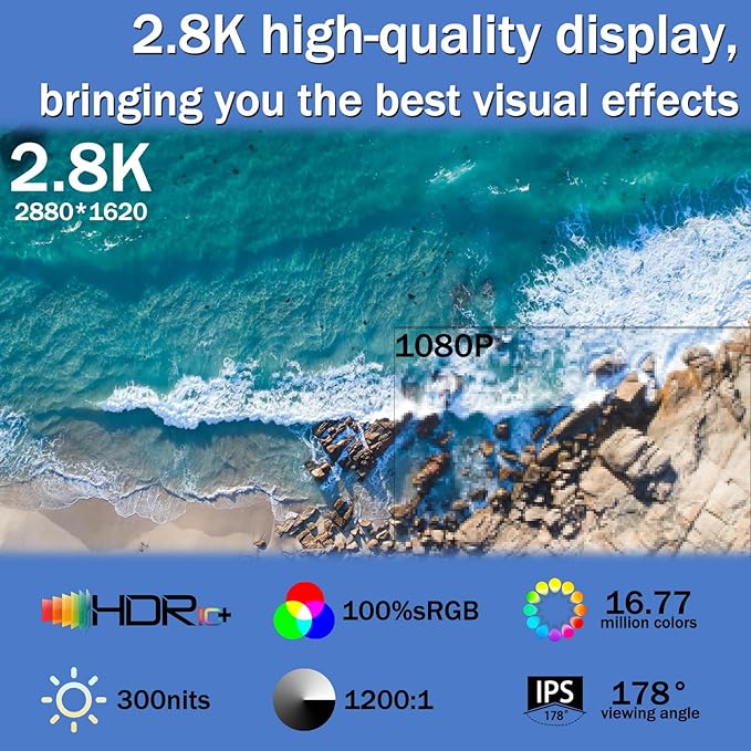 Viyivwine Portable Monitor Touchscreen 15.6" 2.8K Laptop Screen Extender - Image 5