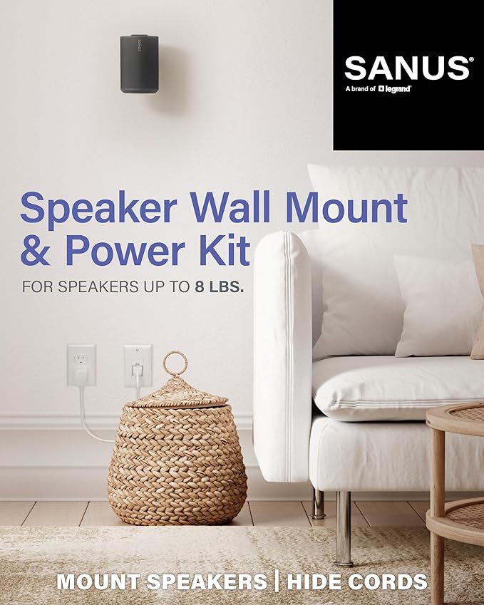 SANUS Speaker Wall Mount + Power Kit - Image 2