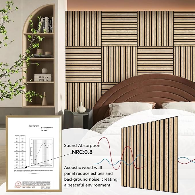ARMURO Acoustic Wood Panels for Wall 4-Pack - Image 4