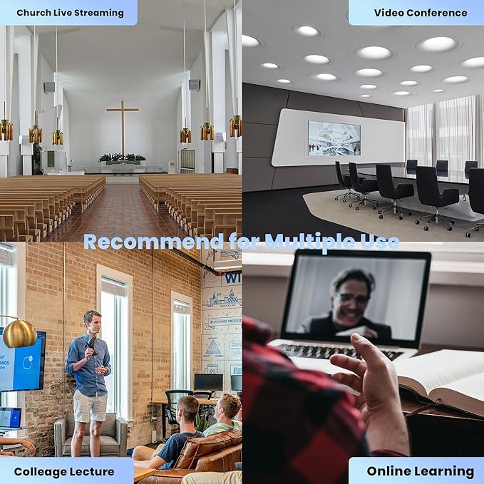 TONGVEO PTZ Camera HDMI/USB 10X Optical Zoom 60fps 1080P Video Conference Camera - Image 8
