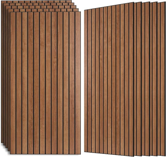 AUTORIFIC Wood Veneer Sound Panels, 10 Pack 47.2”x23.6” Wall Panels, Decorative by AUTORIFIC