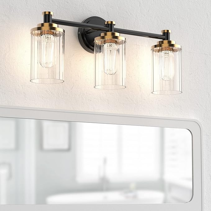 PHIXART Bathroom Lighting Fixtures Black and Gold Bathroom Vanity Light - Image 3