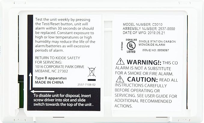 Kidde Carbon Monoxide Detector - Image 5