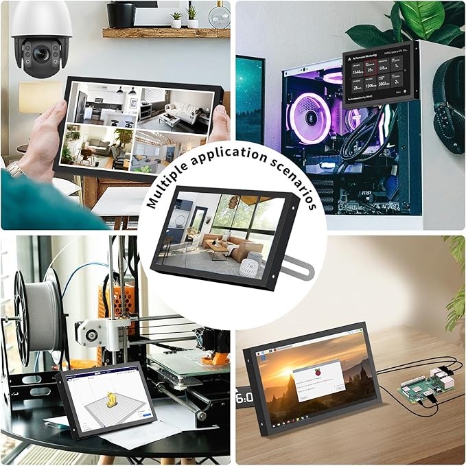 Aurevita 7 Inch Mini Monitor HDMI, Portable Vga Monitor - Image 6