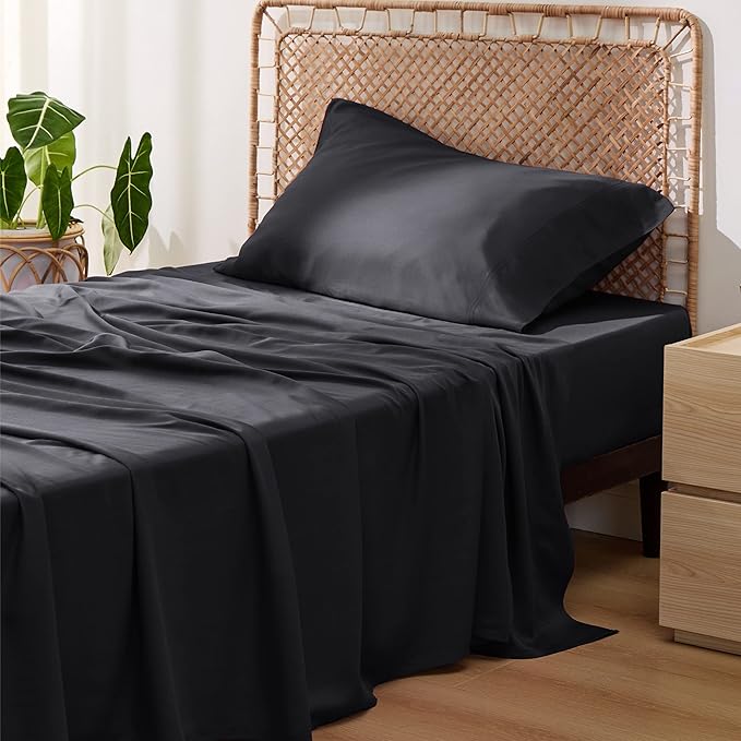 Bedsure Cooling Sheets Twin XL, Rayon Derived from Bamboo, Breathable & Soft by BEDSURE