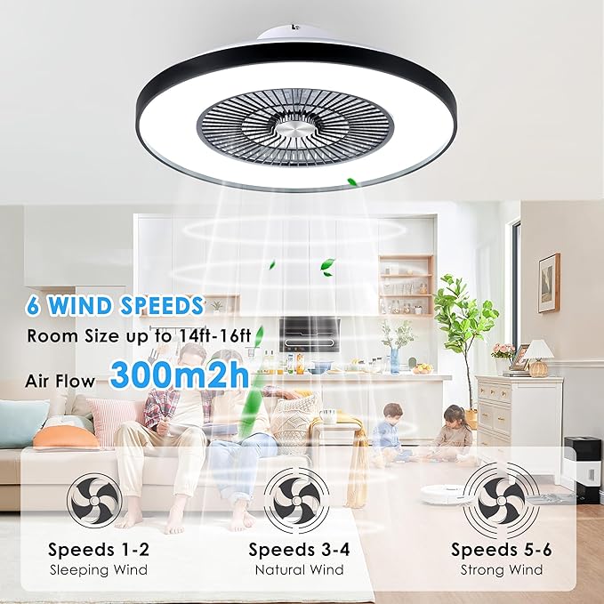 HUMHOLD 24" Bladeless Ceiling Fans - Image 7
