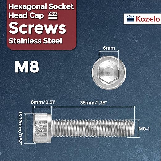 Kozelo 10pcs Socket Head Cap Screws - Image 2