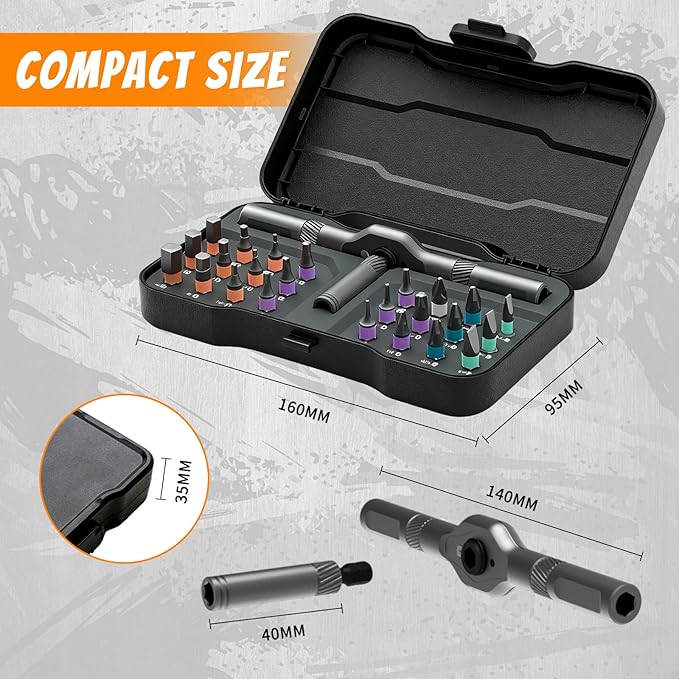 24 in 1 Magnetic Screwdriver Set, Upgrade DIY Ratchet Screwdriver Set - Image 6