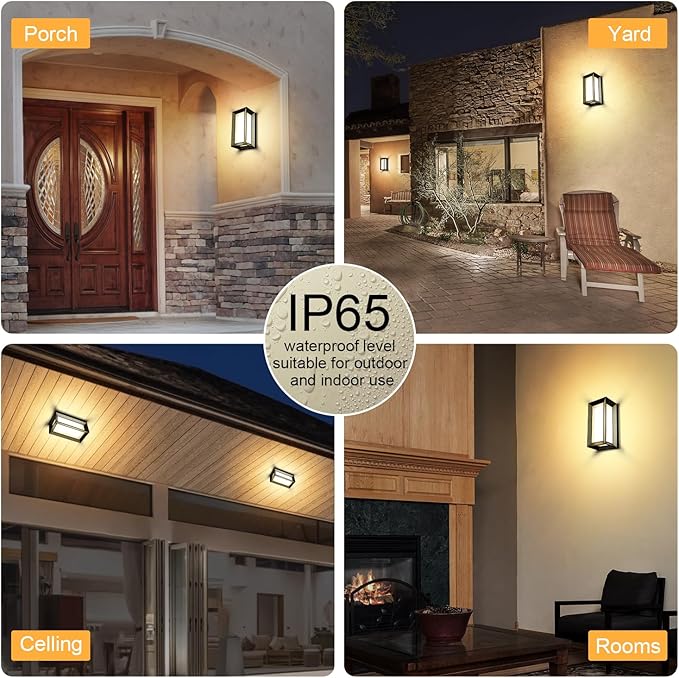 ledmo Outdoor Wall Light 1800Lm Modern Outdoor Porch Light 3000K Bright - Image 9