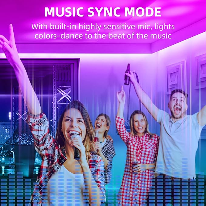 Taoellen Smart Bluetooth LED Controller, RGB Music LED Strip Lights Controller - Image 7