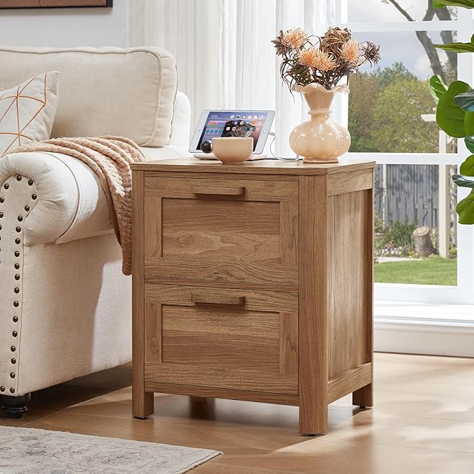 Joaxswe Farmhouse Nightstand Set of 2 - Image 6