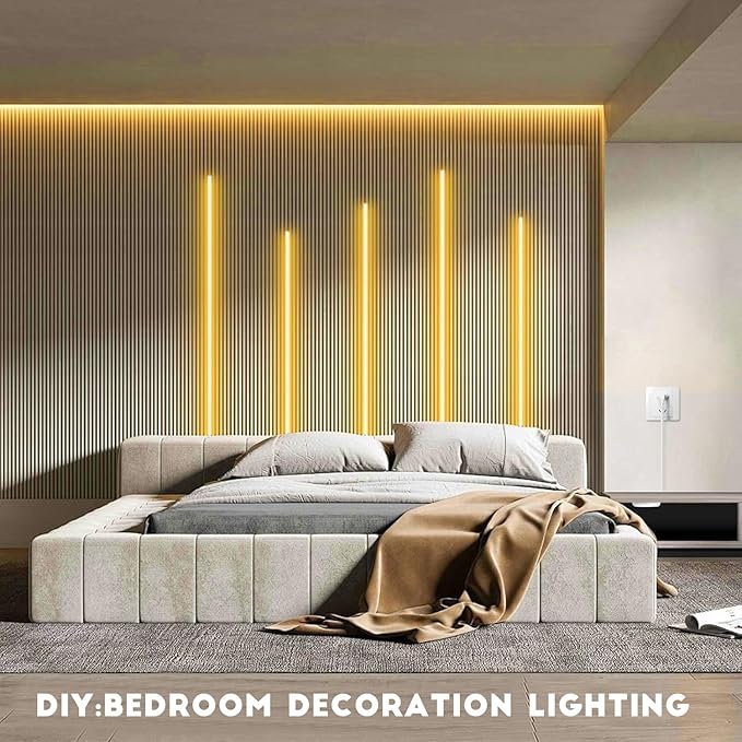 CHNMALITAI COB LED Strip Lights 12V Penetrable Wood Touch Dimmable LED Under - Image 7