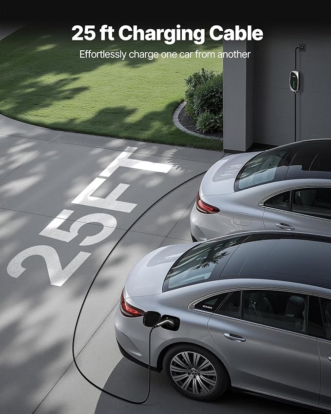 VEVOR Level 1&2 EV Charger, 16 Amp, Electric Vehicle Portable Charger - Image 4