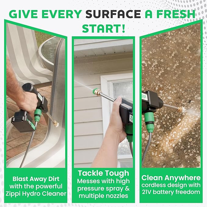Zippi Hydro Cleaner Standard 2025 – Cordless High-Pressure Scrubber - Image 4