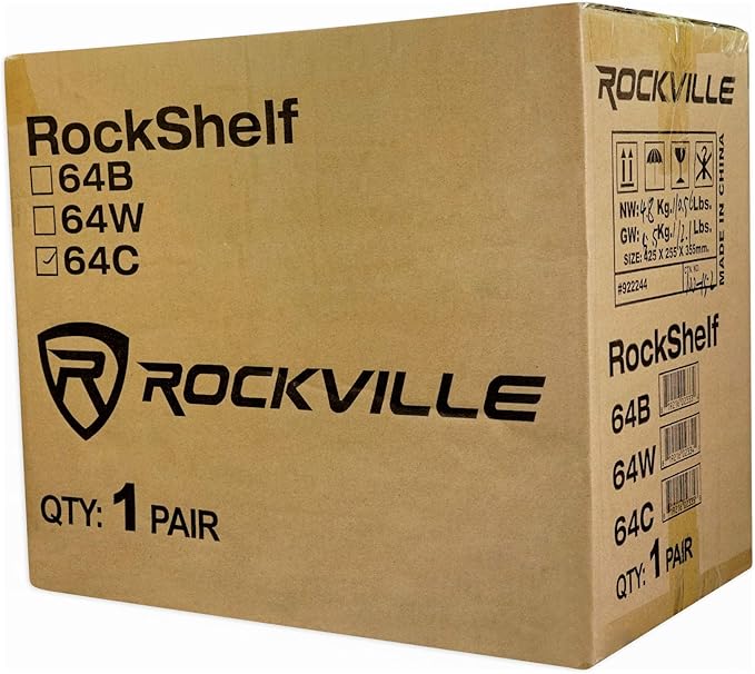 Rockville Pair ROCKSHELF 64C V2 Classic Wood 400W 6.5" Bookshelf Speakers/4 Ohm - Image 9