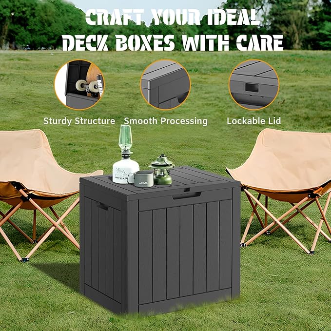 NUNU LAB 35 Gallon Outdoor Storage Box Waterproof, Outside Package Delivery - Image 6