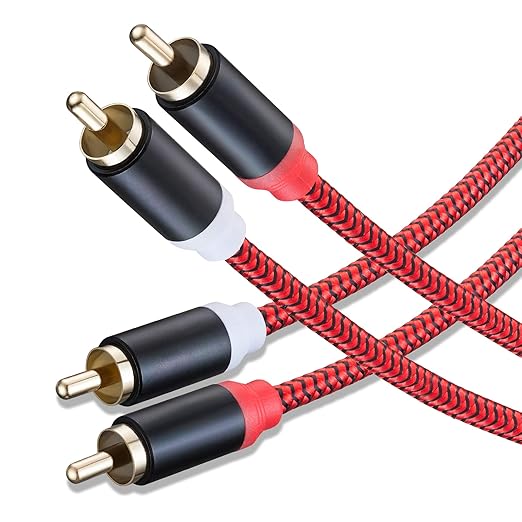 RCA Cable 40Ft, 2Rca Male to 2-RCA Male Audio Stereo Subwoofer Cable by Unknown