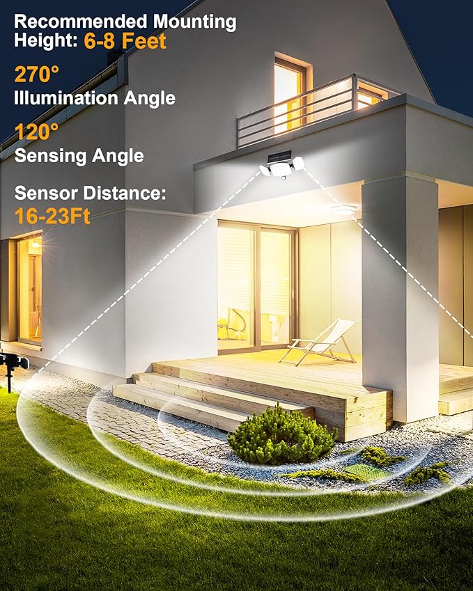 HAARAY Solar Motion Lights Outdoor - Image 4