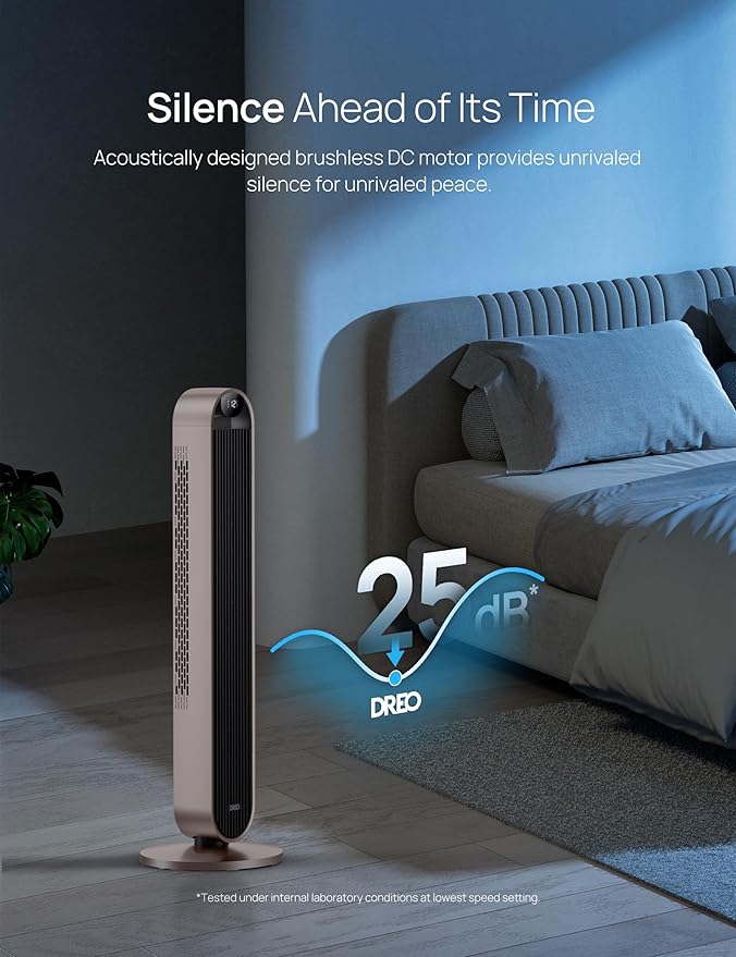 Dreo Smart Tower Fan Voice Control, 120° Oscillating Fan Works - Image 5