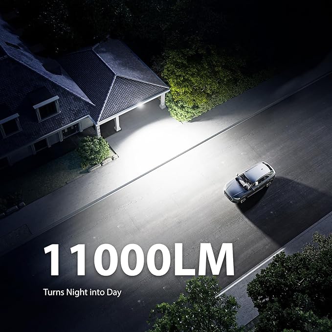 Onforu 2 Pack 100W 11000LM LED Motion Sensor Outdoor Lights, Dusk to Dawn Flood - Image 4