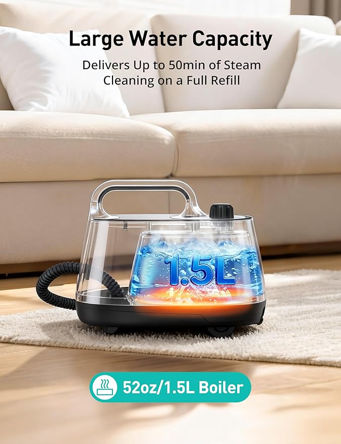 Aspiron Steam Cleaner, 293°F 58 PSI Powerful Multipurpose Handheld Steam Mop - Image 3
