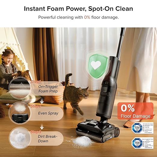 roborock F25 ACE Pro Foam Wet Dry Vacuum Cleaner, Cordless Vacuum Mop, 25000Pa - Image 2