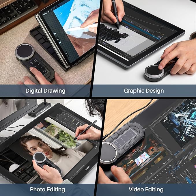 HUION Keydial Remote Bluetooth Programmable Keypad - Image 8