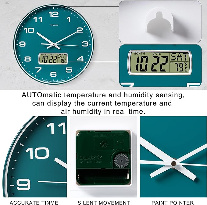 TIMESS Wall Clock, Ideal Modern Home, Office Decor - Image 4