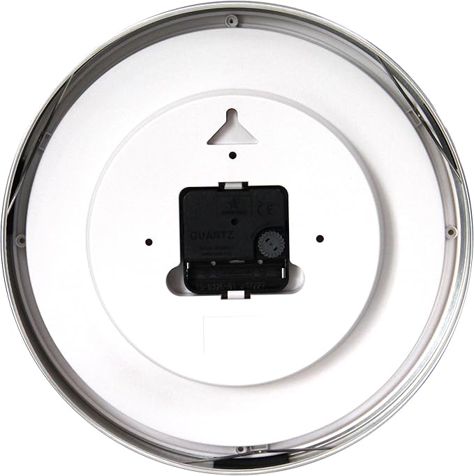 HITO 10” Silent Wall Clock Battery Operated Non Ticking Sweep Movement Glass - Image 3