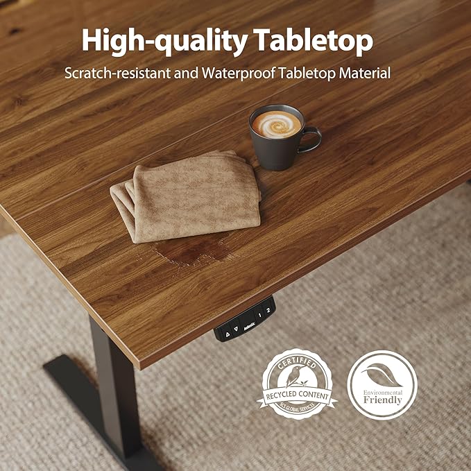 Agilestic Electric Standing Desk, Large 60 x 24 Inches Height Adjustable Desk - Image 5